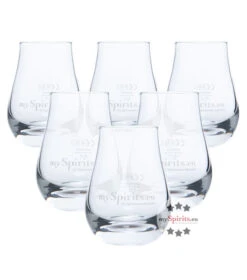 6 X MySpirits Schnapsglas - Kleines Nosing Glas