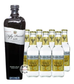 Fifty Pounds Gin & Fever-Tree Indian Tonic Set