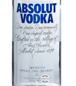 Absolut Vodka 3L -Getränke Geschäft absolut vodka grossflasche 3 liter 5