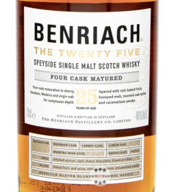 Benriach 25 The Twenty Five Single Malt Whisky -Getränke Geschäft benriach 25 the twenty five whisky 07 liter 2