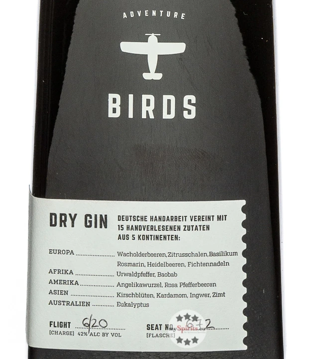 Birds Dry Gin 4 Birds Dry Gin – Bild 2