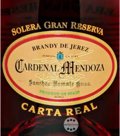 Cardenal Mendoza Carta Real Brandy De Jerez -Getränke Geschäft cardenal mendoza carta real brandy 07 liter 5