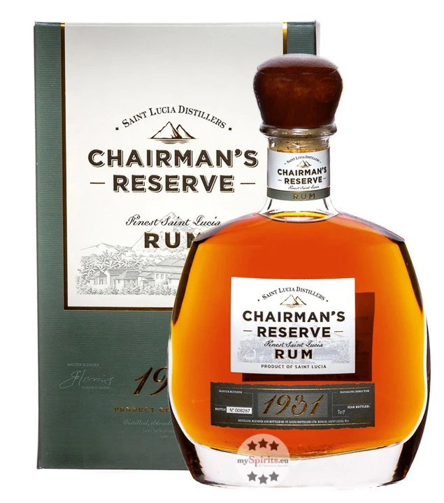 Chairman's Reserve 1931 Cuvée Rum 3 Chairman's Reserve 1931 Cuvée Rum