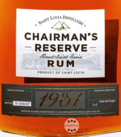 Chairman's Reserve 1931 Cuvée Rum 9 Chairman's Reserve 1931 Cuvée Rum -Getränke Geschäft chairmans reserve 1931 rum 07 liter 5