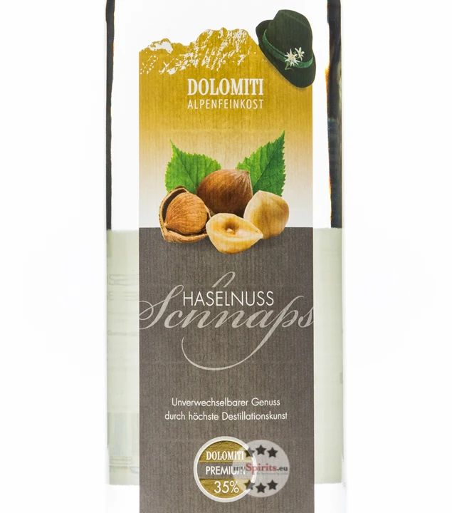 Dolomiti Haselnuss Schnaps Premium 4 Dolomiti Haselnuss Schnaps Premium – Bild 2