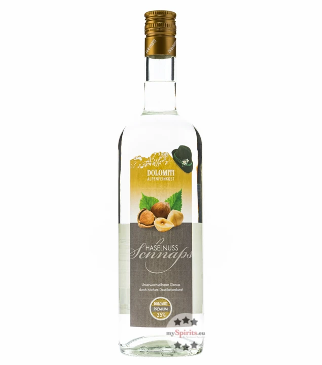 Dolomiti Haselnuss Schnaps Premium 3 Dolomiti Haselnuss Schnaps Premium