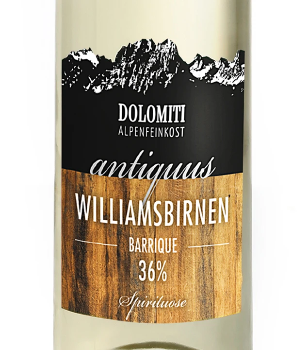 Dolomiti Antiquus Williamsbirnen Barrique 0,35l 3 Dolomiti Antiquus Williamsbirnen Barrique 0,35l – Bild 2
