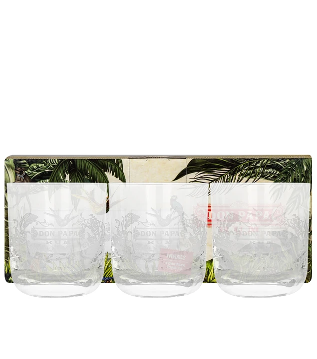 Don Papa Gläser Set – 3 Tumbler 3 Don Papa Gläser Set – 3 Tumbler