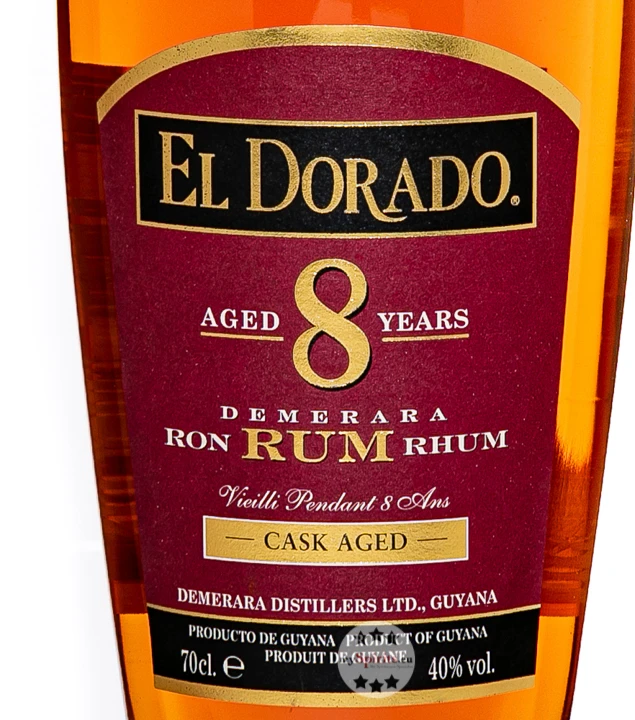 El Dorado 8 Jahre Rum 4 El Dorado 8 Jahre Rum – Bild 2