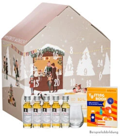 Gin Adventskalender X-Mas Edition -Getränke Geschäft gin adventskalender 2022 myspirits xmas edition mit glas und booklet 2