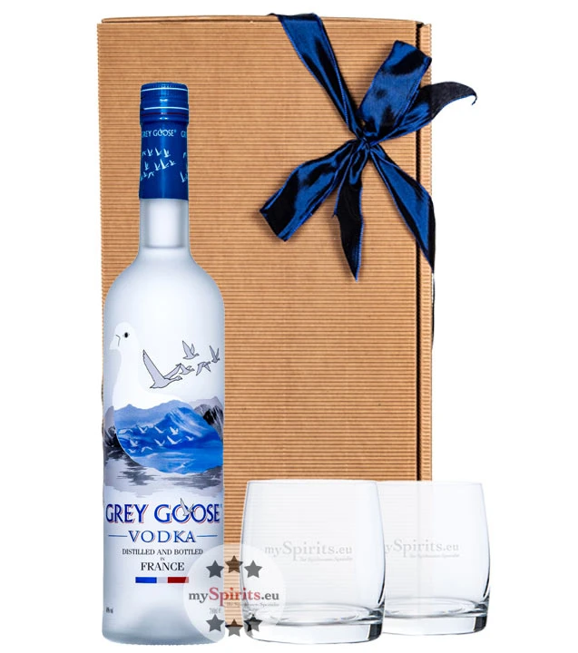 Grey Goose Vodka Geschenkset Mit 2 Gläsern 3 Grey Goose Vodka Geschenkset Mit 2 Gläsern