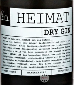 Heimat Dry Gin -Getränke Geschäft heimat gin 05 liter 3