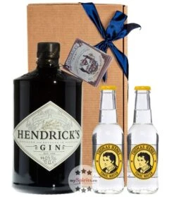 Hendrick’s Gin Tonic Geschenk-Set Mit 2 X Thomas Henry Indian Tonic Water