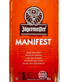 Jägermeister Manifest Kräuterlikör -Getränke Geschäft jaegermeister manifest kraeuterlikoer 05 liter 5