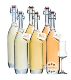 Prinz Alte Sorten Kombi – Je 2 X 0,5l Alte Marille, Williamsbirne & Wald-Himbeere