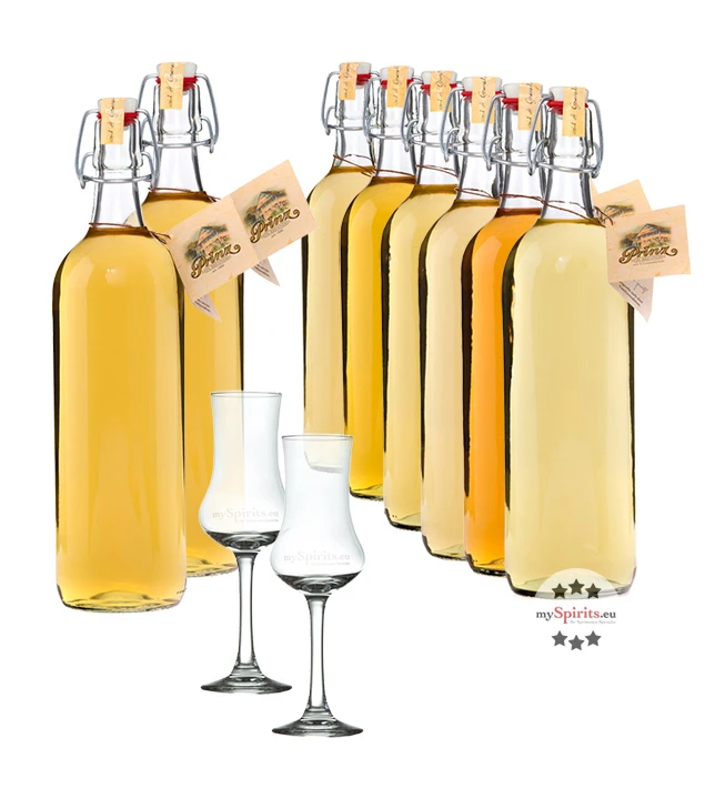 Prinz Alte Sorten Vorteils-Paket 8 Flaschen + 2 X Kelchglas 3 Prinz Alte Sorten Vorteils-Paket 8 Flaschen + 2 X Kelchglas