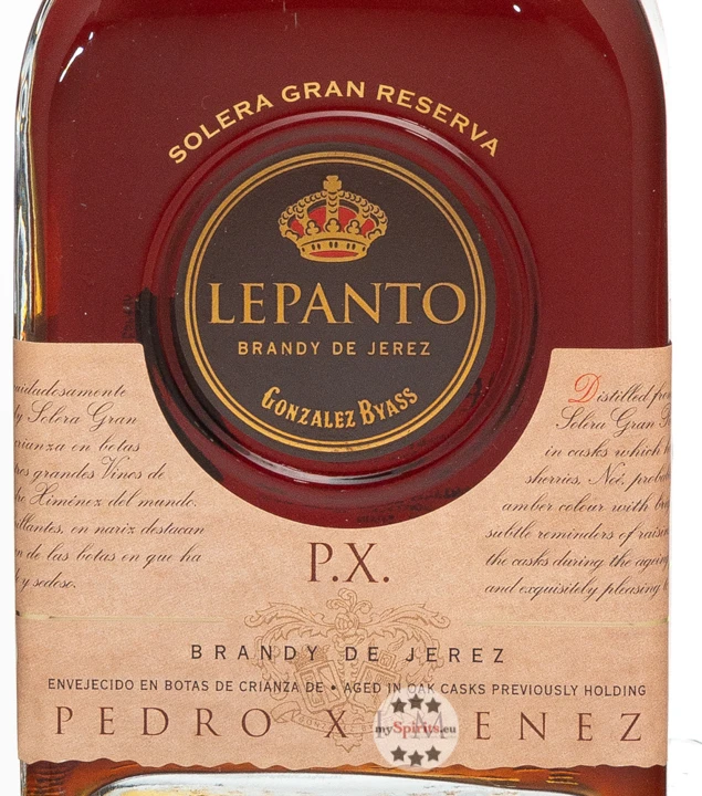 Lepanto PX Pedro Ximenez Brandy 5 Lepanto PX Pedro Ximenez Brandy – Bild 3