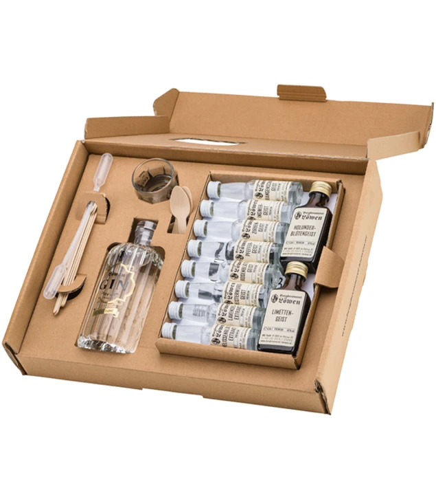 Löwen Gin Tasting Box Mit Essenzen & Destillaten 3 Löwen Gin Tasting Box Mit Essenzen & Destillaten