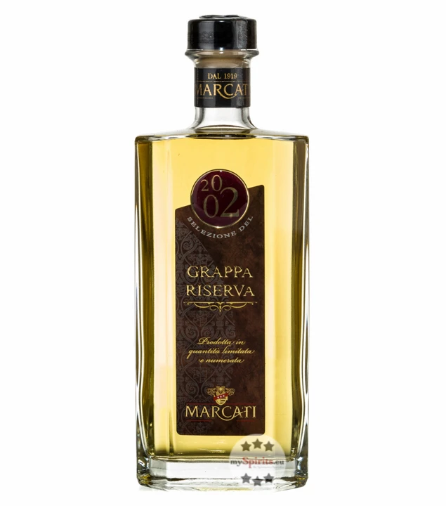 Marcati Grappa Riserva Jahrgang 2002 In Holzkiste 4 Marcati Grappa Riserva Jahrgang 2002 In Holzkiste – Bild 2