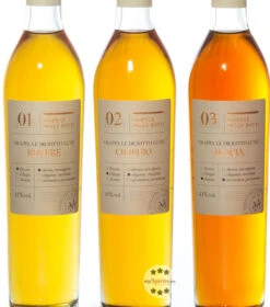 Marzadro Geschenkset Viaggio N.1 Essenze Di Le Diciotto Lune -Getränke Geschäft marzadro grappa essenze die diciotto lune set viaggio 3 x 0 2 liter 6