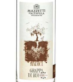 Mazzetti Grappa Di Ruchè -Getränke Geschäft mazzetti d altavilla grappa di ruche radici 05 liter 5