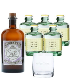 Monkey 47 Gin & 5 X Match Indian Tonic Set