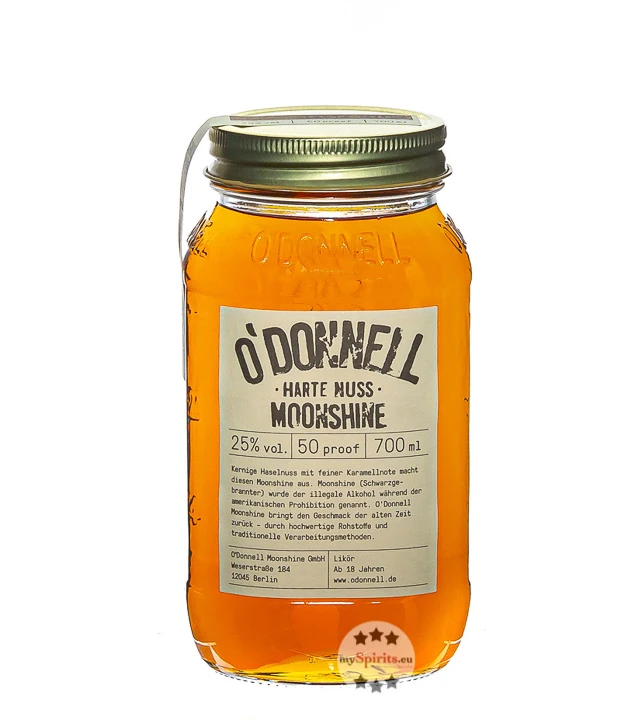 O'Donnell Harte Nuss Moonshine Likör 3 O'Donnell Harte Nuss Moonshine Likör