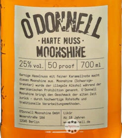O'Donnell Harte Nuss Moonshine Likör 6 O'Donnell Harte Nuss Moonshine Likör -Getränke Geschäft o donnell harte nuss moonshine likoer 07 liter 3