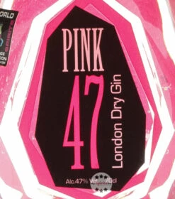 Pink 47 Gin -Getränke Geschäft pink 47 gin 07 l