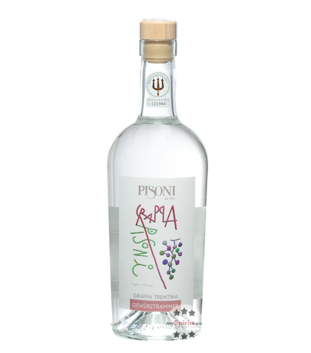 Pisoni Gewürztraminer Grappa 3 Pisoni Gewürztraminer Grappa