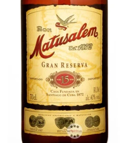 Ron Matusalem 15 Gran Reserva Rum -Getränke Geschäft ron matusalem 15 gran reserva rum 07 liter 5