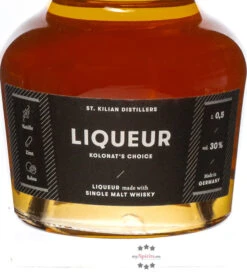St. Kilian Kolonat's Choice Liqueur -Getränke Geschäft st kilian kolonalts choice whisky liqueur 05 l 1
