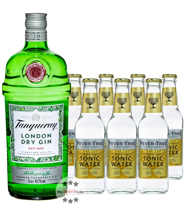 Tanqueray London Dry Gin & Fever-Tree Indian Tonic Set 3 Tanqueray London Dry Gin & Fever-Tree Indian Tonic Set