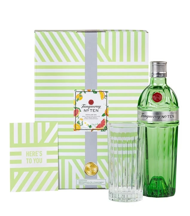 Tanqueray No. 10 Gin Geschenkset Mit Glas 3 Tanqueray No. 10 Gin Geschenkset Mit Glas