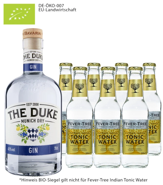 The Duke Gin Bio & Fever-Tree Indian Tonic Set 3 The Duke Gin Bio & Fever-Tree Indian Tonic Set