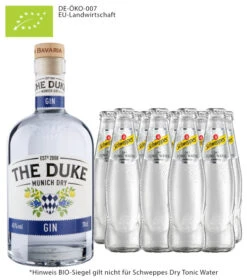 The Duke Gin Bio & 10 X Schweppes Dry Tonic