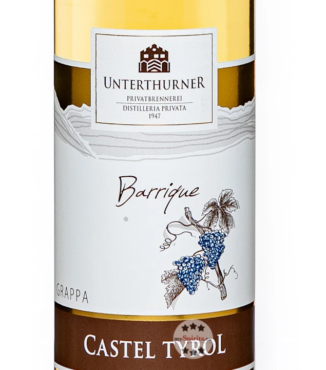 Unterthurner Castel Tyrol Grappa Barrique 4 Unterthurner Castel Tyrol Grappa Barrique – Bild 2