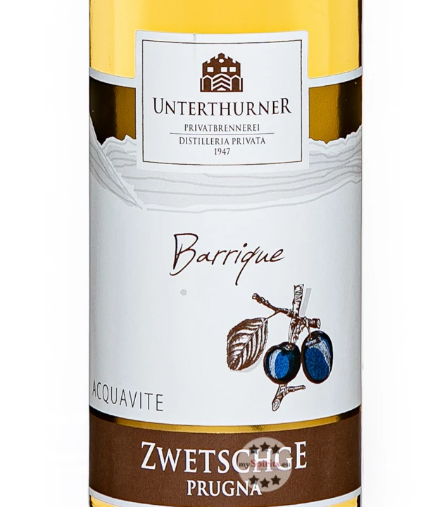 Unterthurner Zwetschgenbrand Barrique 4 Unterthurner Zwetschgenbrand Barrique – Bild 2