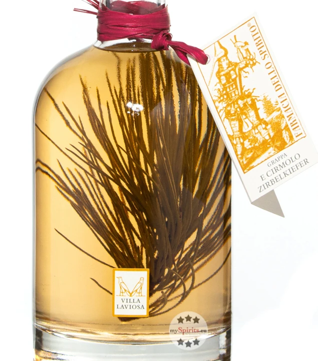 Villa Laviosa Grappa Al Cirmolo Zirbengrappa 0,5L 4 Villa Laviosa Grappa Al Cirmolo Zirbengrappa 0,5L – Bild 2