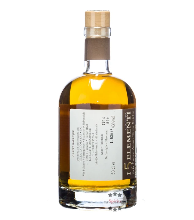 Villa Laviosa Grappa Barrique 5 Elementi 0,5L 5 Villa Laviosa Grappa Barrique 5 Elementi 0,5L – Bild 3